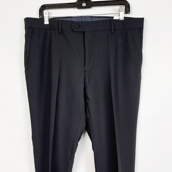 The Saville Row Co. Mens Brixton Dress Pants Sz 42R x 32 Black NWT - Picture 5 of 12